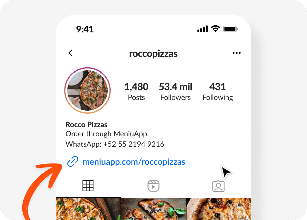 Agrega un link en tu Bio con Meniu