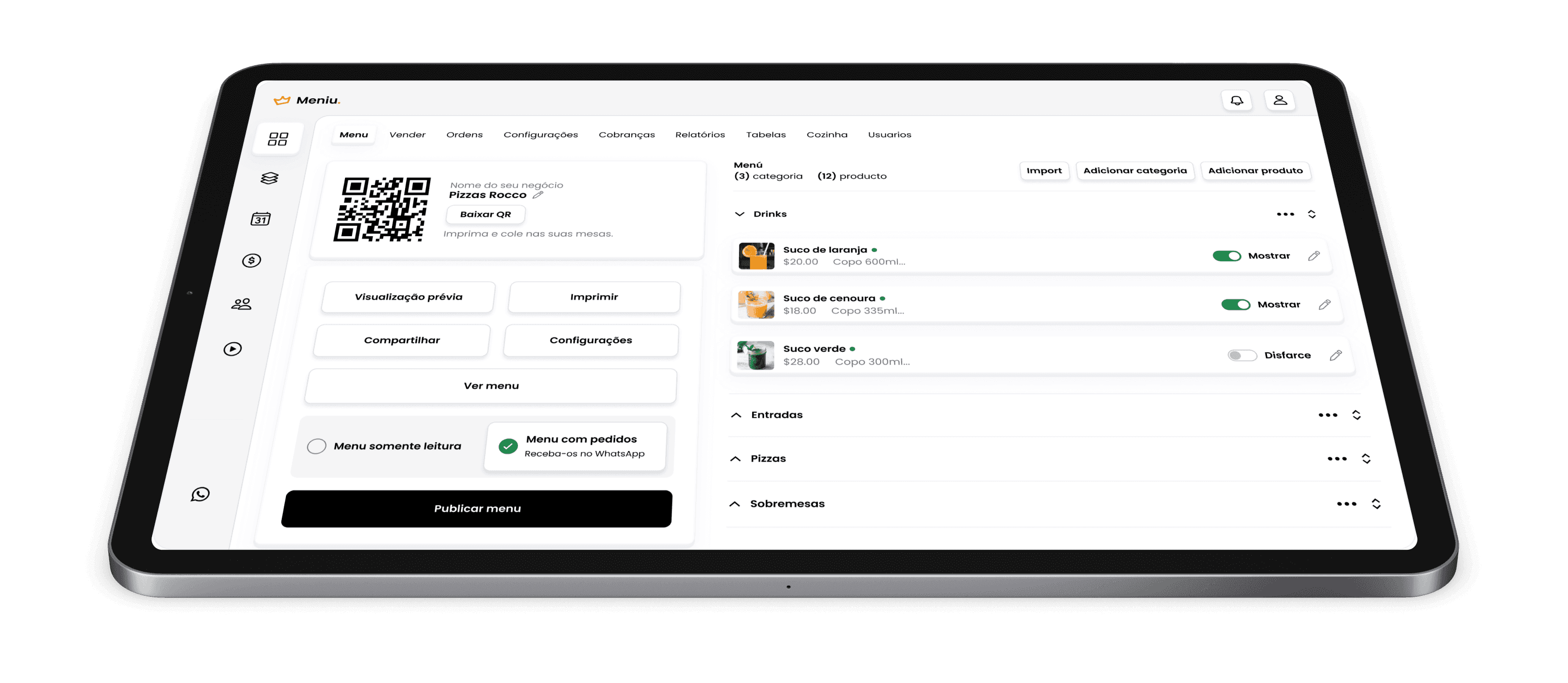 Crea tu menú digital con Meniu
